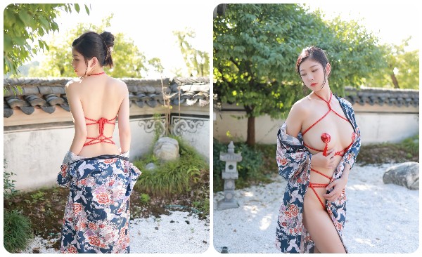 Sexy photos of Chinese beauties wearing traditional Japanese attire