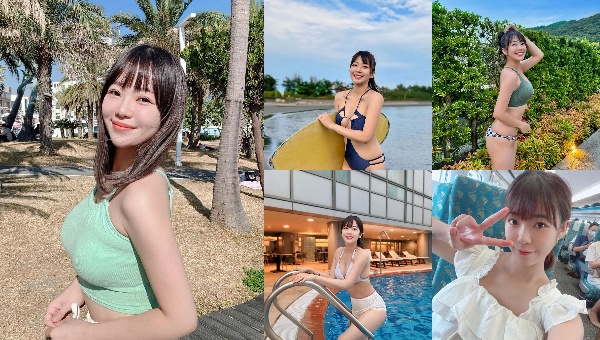 A beautiful Korean woman gracefully reveals her stunning figure