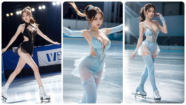 An exceptionally beautiful figure skater