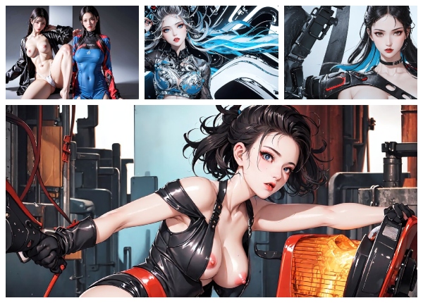 Extrem sexy KI-Cosplay-Fotos.