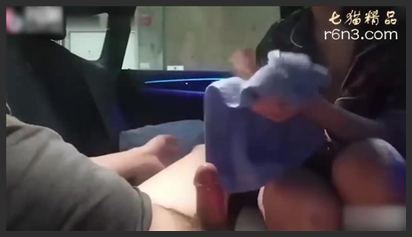 Hurry up and cum! My husband is urging me to go home, but in the middle of the night my lover calls me downstairs for a car sex session in the parking lot?a beautiful young woman deepthroats him, spitting and pulling strings of cum.
