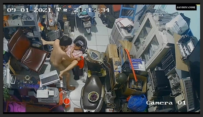 Vietnamese couple casually having sex in front of a Hidden Cam