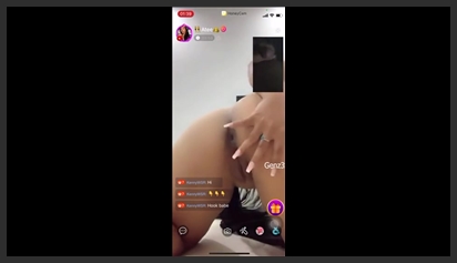 Sex clip of Iamhamy Tiktoker, live masturbating with a guy with a big cock