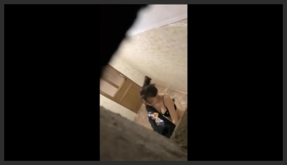 Hidden Cam Sex Clip of a College Girl Taking a Shower at Midnight, Extremely Hot
