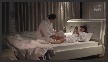 Heavy rain, employee forced to sleep at a motel with female manager and the ending