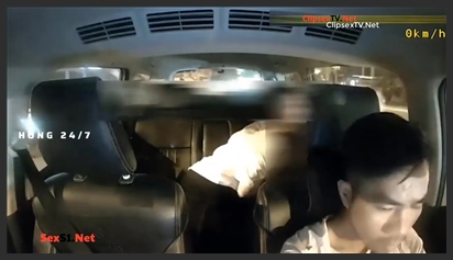Girl Eating Ice Cream Sucking Dick for Boyfriend in Taxi