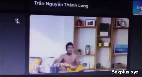 Online Student Fucks Girlfriend in Front of Teacher and Friends. Vietnamese Sex