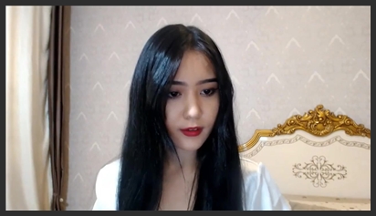 Her face radiates the lustful look of a slut