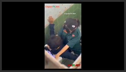 Hidden Cam College Girl Hiding in the Bathroom Fucking
