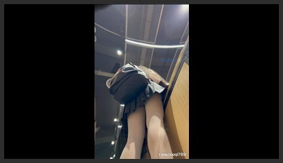 Secretly filming schoolgirls in short skirts that reveal their underwear